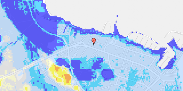 Ekstrem regn på Sandbjerg Strandvej 25