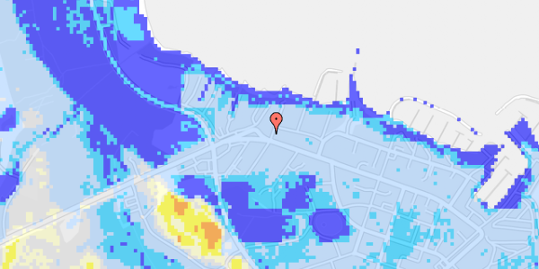 Ekstrem regn på Sandbjerg Strandvej 27