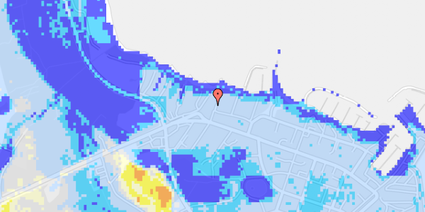 Ekstrem regn på Sandbjerg Strandvej 33