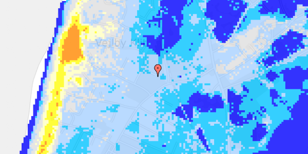 Ekstrem regn på Viktoriavej 4C