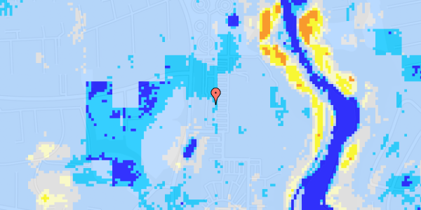 Ekstrem regn på Sygehusvej 1