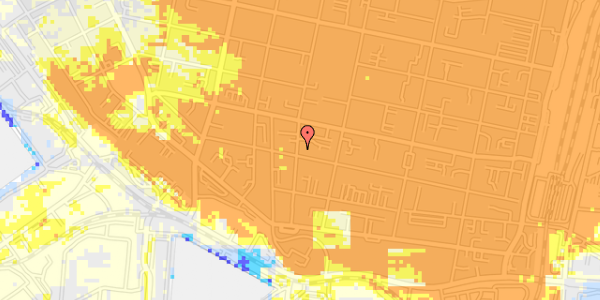 Ekstrem regn på Jyllandsgade 17, 1. tv