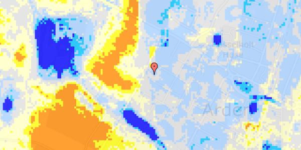 Ekstrem regn på Bymarken 30B