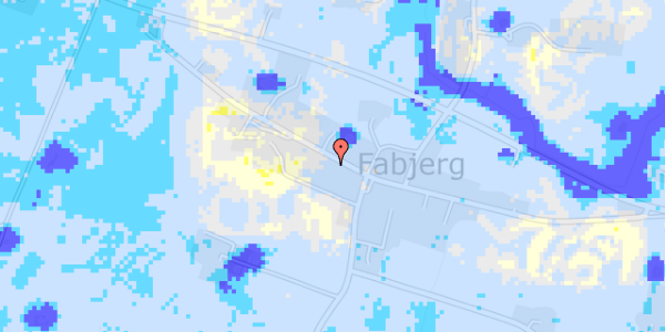 Ekstrem regn på Fabjergstad 42