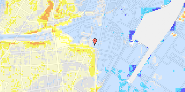 Ekstrem regn på Frederiks Plads 24