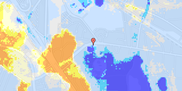 Ekstrem regn på Brogårdsvej 95