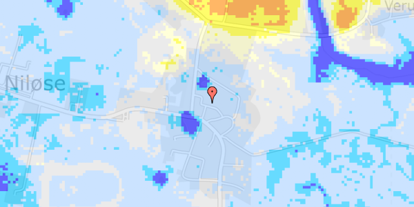 Ekstrem regn på Dianalundvej 1A, st. 