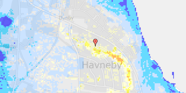 Ekstrem regn på Håndværkervej 18