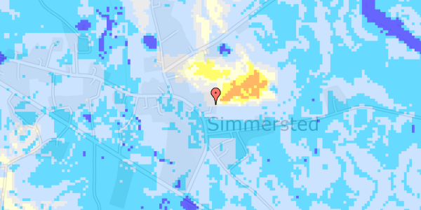 Ekstrem regn på Simmersted Byvej 6A