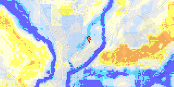 Ekstrem regn på Hjarddalsvej 20