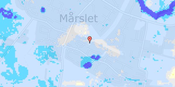 Ekstrem regn på Nymarks Allé 23