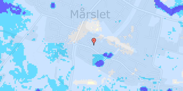 Ekstrem regn på Nymarks Allé 33