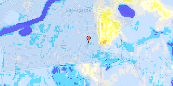 Ekstrem regn på Østergårds Alle 116