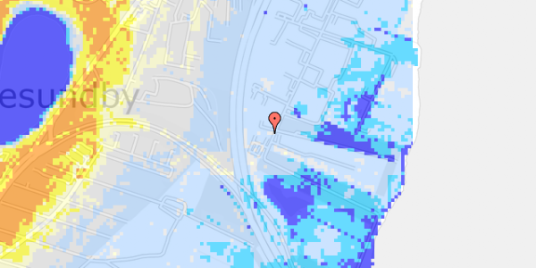 Ekstrem regn på Sundsholmen 39, 1. 