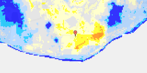 Ekstrem regn på Nakke Østvej 83