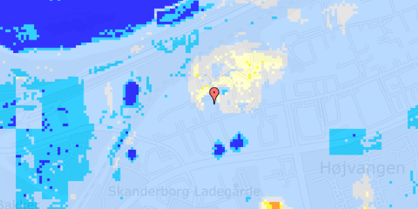 Ekstrem regn på Danmarksvej 11D