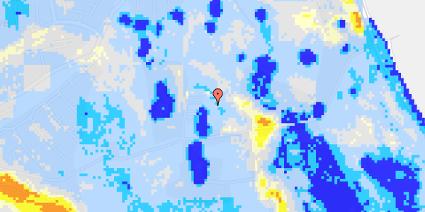 Ekstrem regn på Kokkedal Alle 9