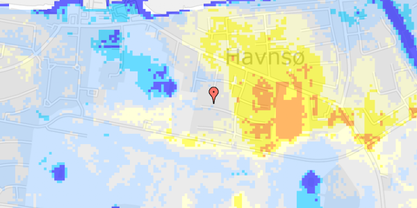 Ekstrem regn på Havnsøgårdsvej 40