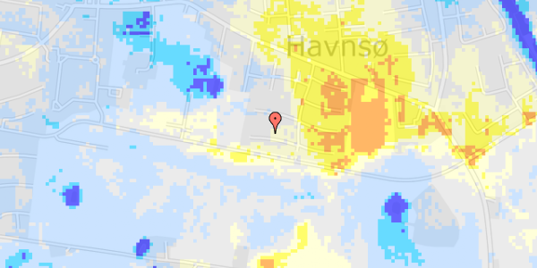 Ekstrem regn på Havnsøgårdsvej 58