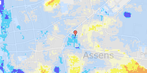 Ekstrem regn på Thorvald Niss Gade 12, 2. th