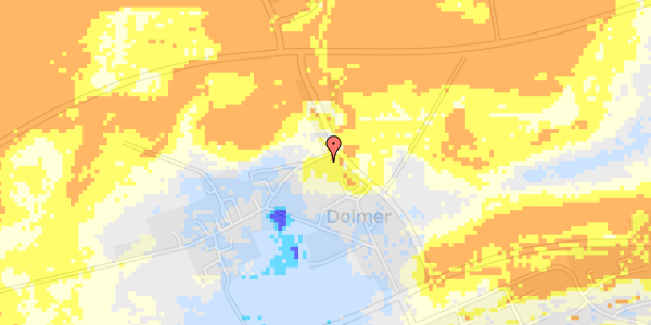 Ekstrem regn på Dolmer Bygade 12E