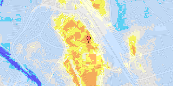 Ekstrem regn på Jernbanegade 21C, st. 