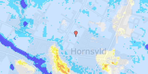 Ekstrem regn på Hornsyld Industrivej 33