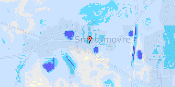 Ekstrem regn på Smørum Bygade 43