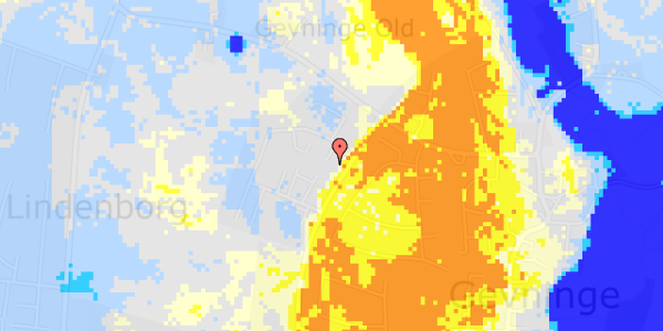 Ekstrem regn på Byager 9