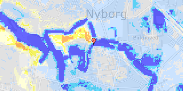 Ekstrem regn på Nørrevoldgade 5