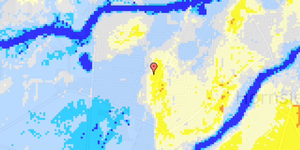 Ekstrem regn på Tendrup Møllevej 98