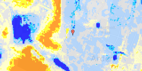 Ekstrem regn på Bymarken 18A