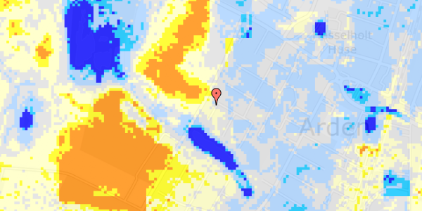 Ekstrem regn på Bymarken 42C