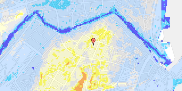 Ekstrem regn på Frederiksgade 71, st. 