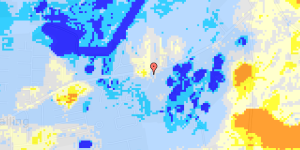 Ekstrem regn på Mallinggårdsvej 1