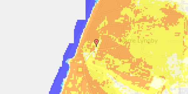 Ekstrem regn på Lyngbyvej 239I, st. 