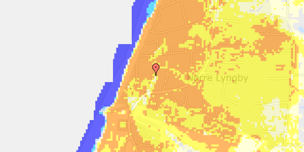 Ekstrem regn på Lyngbyvej 239S, st. 