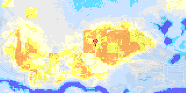 Ekstrem regn på Langdyssegårdsvej 4