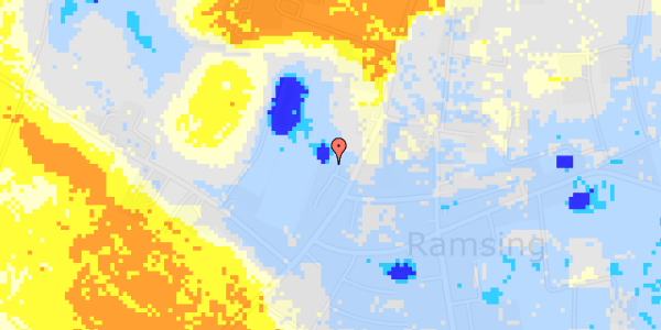 Ekstrem regn på Rønne Alle 12