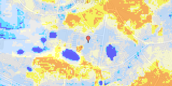 Ekstrem regn på Lyseng Allé 1, st. 