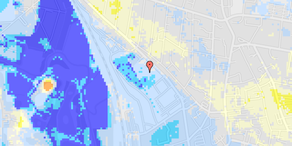 Ekstrem regn på Emil Møllers Gade 69B, 1. mf