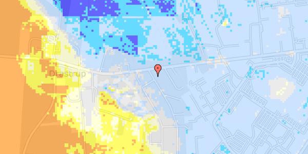 Ekstrem regn på Drastrup Skovvej 1A