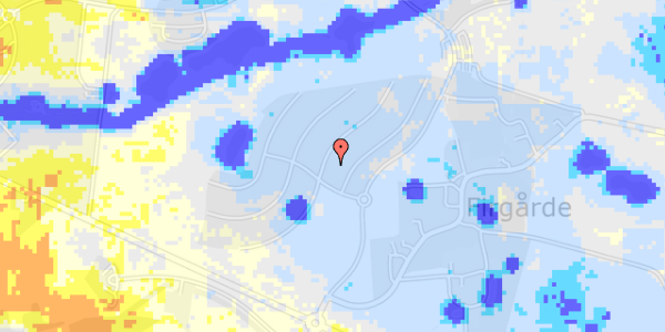 Ekstrem regn på Amtmandsvænget 2