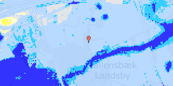 Ekstrem regn på Kirkebakke Alle 11