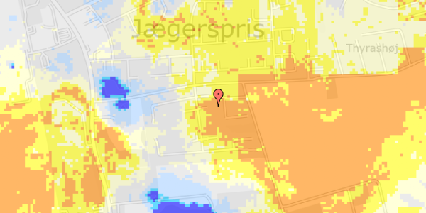 Ekstrem regn på Snogekær 23C