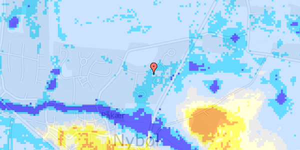 Ekstrem regn på Påkjær 58