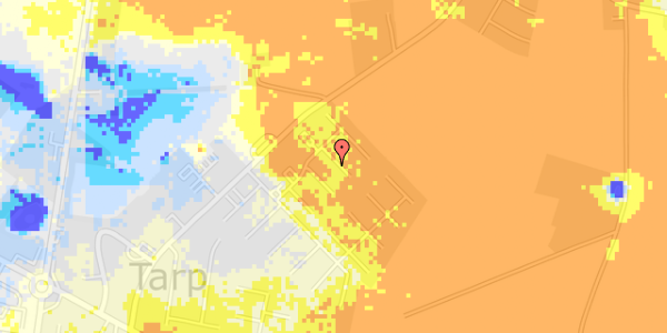 Ekstrem regn på Landlystvej 84