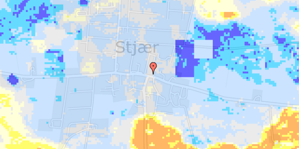 Ekstrem regn på Kollens Møllevej 36