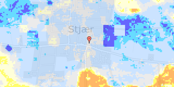 Ekstrem regn på Kollens Møllevej 38