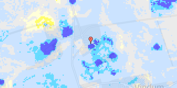 Ekstrem regn på Vindumovergaardsvej 8